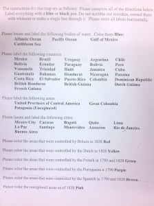 Latin America 1828 Instructions