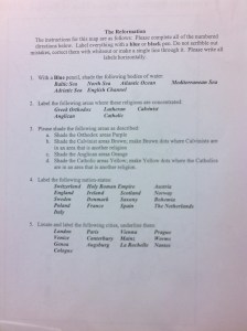 The Reformation instructions