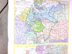 Unification of Germany Map