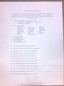 Voyages of Discovery Instructions